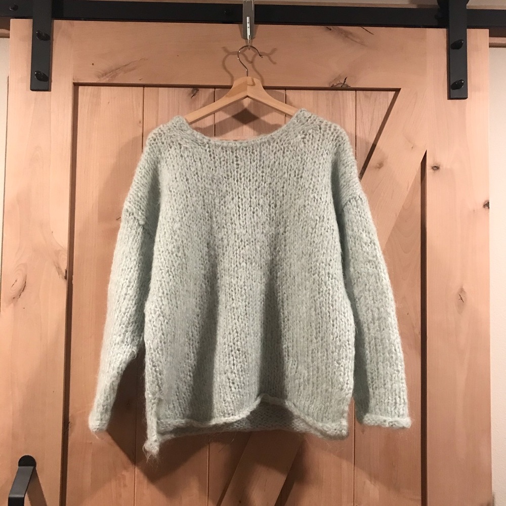 Madewell mint green sweater
